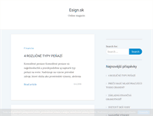 Tablet Screenshot of esign.sk